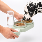 Comedero Bebedero 3 en 1 — Comida y Agua Siempre Listas, Sin Desorden