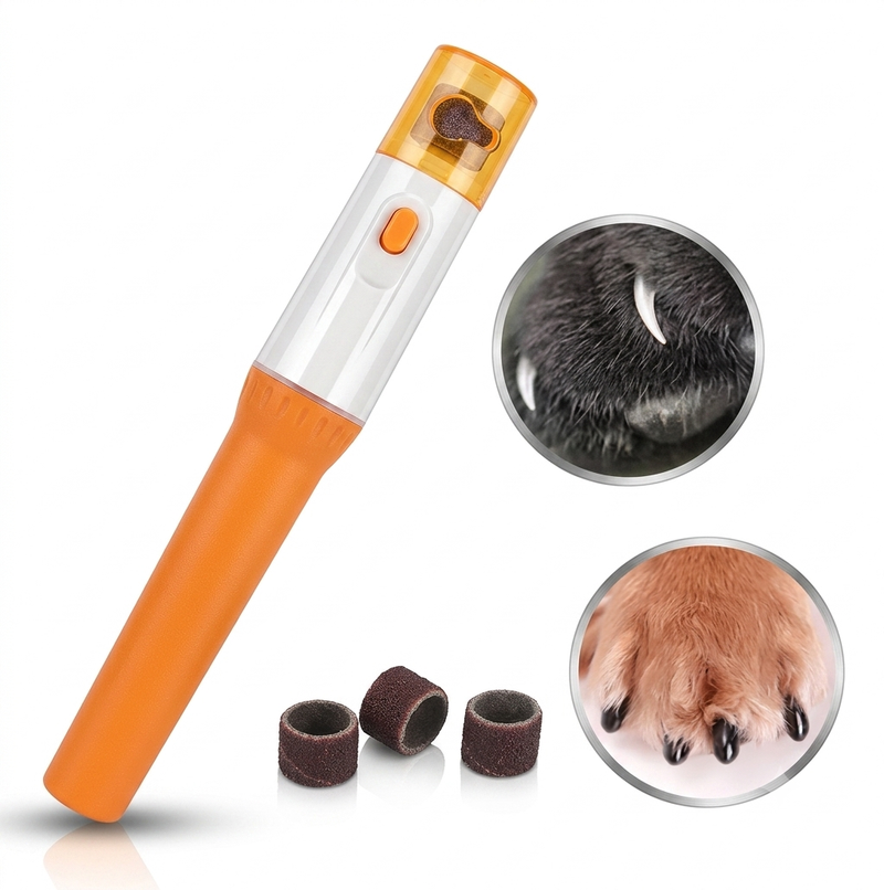 Pulidor Eléctrico de Uñas para Mascotas — Corte Sin Miedo, Sin Dolor